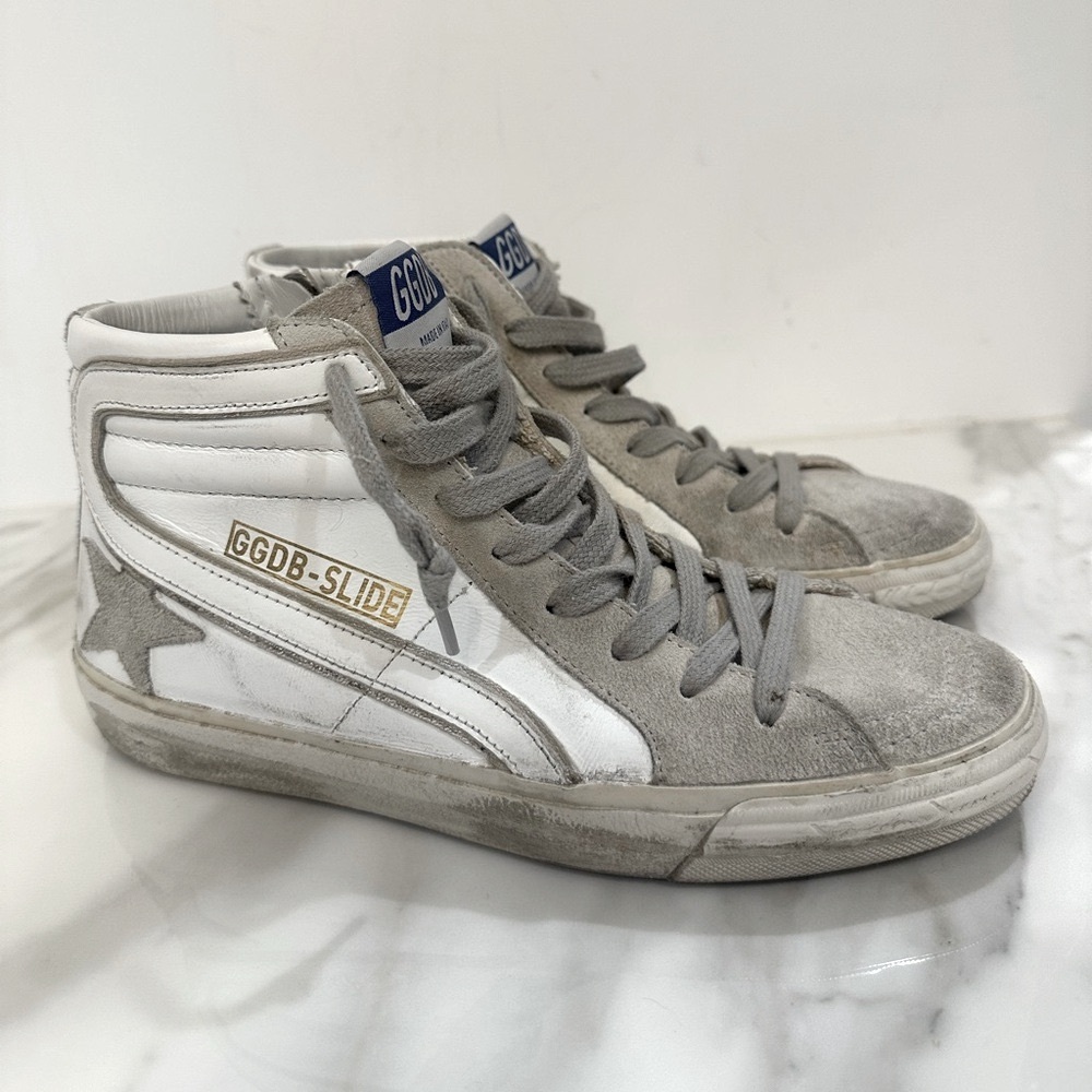 Golden Goose High Top Slide Sneakers